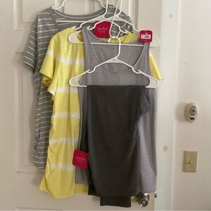 NEW 4 pc XXL Ingrid & Isabel maternity lot shirts tops and leggings